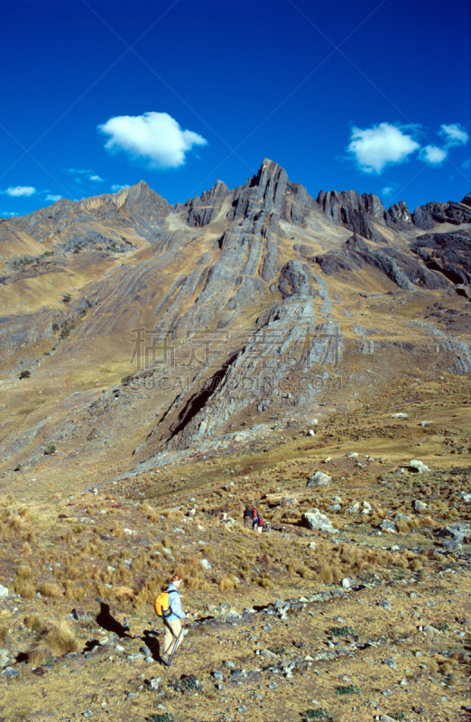 科迪勒拉山脉,多层效果,岩石,建筑的,垂直画幅,南美,人群,户外,干的,草