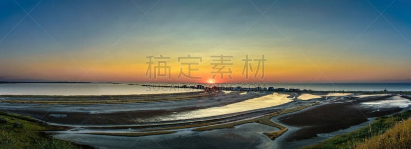 全景,格林威治村,非凡的,黑海,暗色,云景,曙暮光,热带气候,云,黄昏