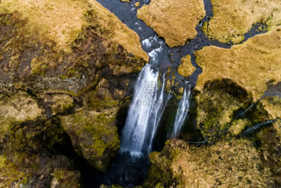瀑布,航拍视角,seljalandsfoss waterfall,华盛顿州,视角,飘然,浪漫,环境,自然神力,著名景点