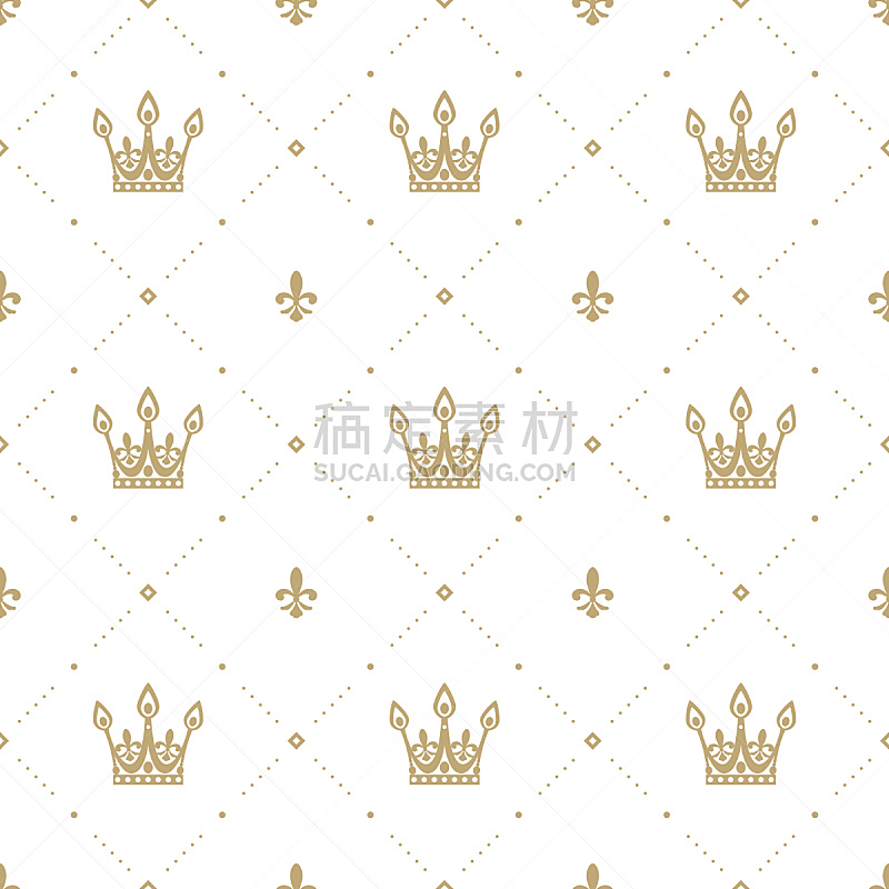 王冠,绘画插图,古老的,四方连续纹样,矢量,纹理,式样,黄金,背景,壁纸