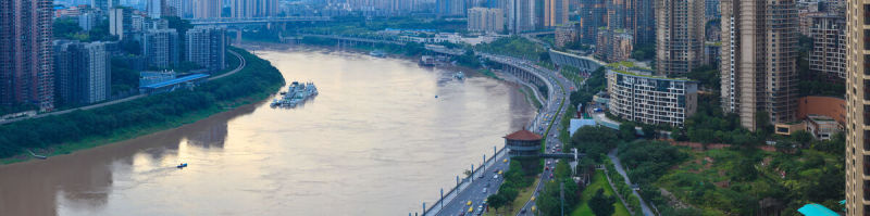 都市风景,重庆,全景,城市天际线,摩天大楼,水,水平画幅,高视角,无人,户外预览效果