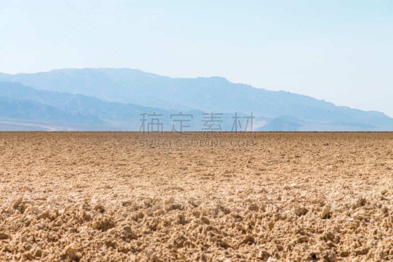 火炉溪,恶水盆地,湖床,死亡谷沙漠,美国西部,沙子,泥土,夏天,美洲,著名景点