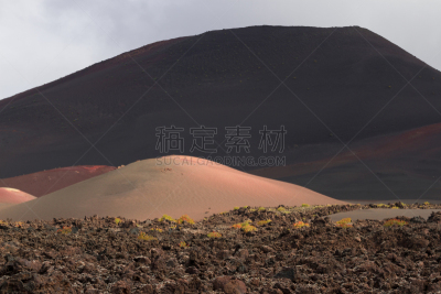 兰萨罗特岛,沙漠,火山地形,加那利群岛,石头,水平画幅,山,无人,大西洋群岛,户外
