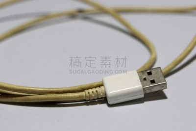 电缆,古老的,网线插头,白色背景,usb线,水平画幅,能源,电话机,无人,塑胶
