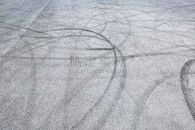 抽象,黑色,背景,柏油路,轮胎印,水平画幅,高视角,形状,无人,平视角