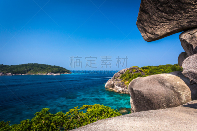 斯米兰群岛,海滩,攀牙府,一见钟情,水平画幅,水肺潜水,沙子,鸟类,安达曼海,夏天