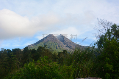 爪哇,山,墨拉皮火山,自然,水平画幅,中爪哇省,地质学,无人,日惹特区,户外