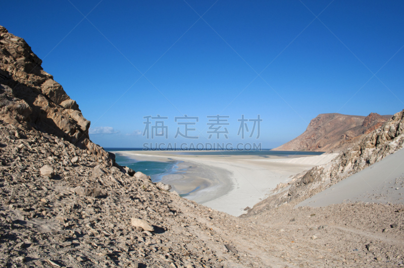 索科特拉岛,海滩,岛,沙丘,风景,非凡的,名声,莫斯特,一只动物,亚丁湾