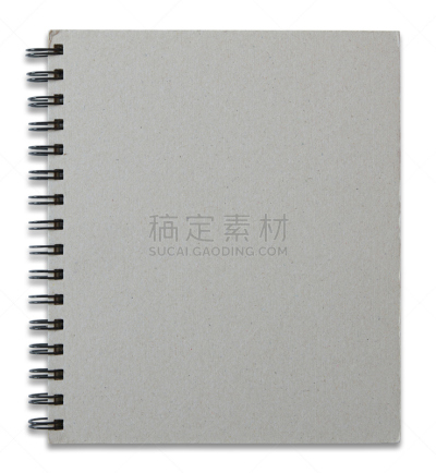 灰色,笔记本,白色,分离着色,螺旋记事本,垂直画幅,正面视角,留白,无人,纸板