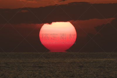 小卡塔海滩,海滩,自然,热带气候,橙色,泰国,图像,海洋,日光,无人