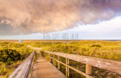 太壁岛,水,天空,美,水平画幅,沙子,无人,夏天,户外,草