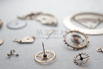 表,桌子,大特写,机件,车轮,钟表匠,水平画幅,小的,腕表,桶