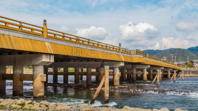桥,京都府,宇治河,旅游目的地,水平画幅,建筑,无人,日本,河流,摄影
