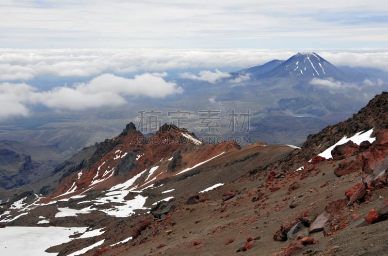 新西兰,鲁瓦皮胡山火山,阿尔卑斯山脉,山,哈卡舞,加里穿越,鲁阿佩胡山,瑙鲁赫伊山,冰隙