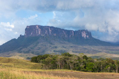 罗赖马山,罗赖马州,平顶山,平顶山区,canaima,委内瑞拉,南美,水平画幅,无人,户外