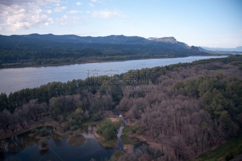 风景,河流,俄勒冈州,波特兰,哥伦比亚河谷,自然美,自然,水平画幅,地形,无人