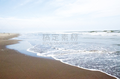 秋天,日本,海滩,九十九里町镇,九十九里滨,千叶县,自然,天空,水平画幅,地形