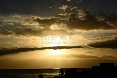 海滩,菲律宾海,纤细的,宁静,水平画幅,沙子,无人,户外,船,海洋