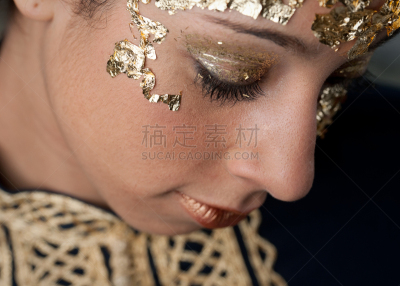 金叶,往下看,人生大事,表演者,美,水平画幅,美人,特写,不看镜头,仅成年人