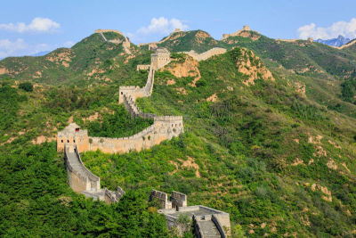 宏伟,非凡的,长城,纪念碑,天空,古老的,过去,名声,著名景点,边界
