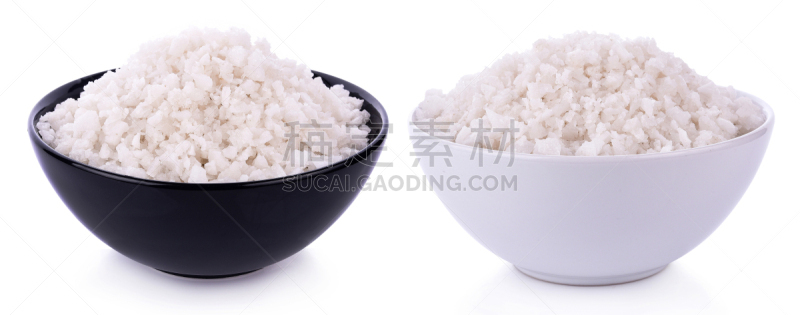 碗,白色背景,盐,帆布,堆,健康食物,spa美容,自然,图像,全景