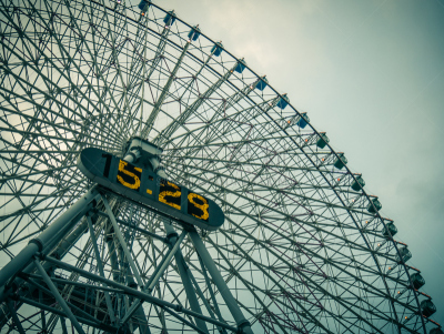 横滨,圆形,车轮,水平画幅,建筑,城市天际线,日本,巨大的,旅行者,户外