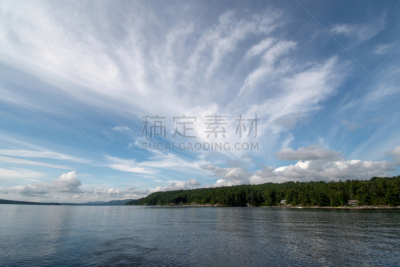 风景,张伯伦湖,水,天空,美,水平画幅,云,无人,夏天,户外