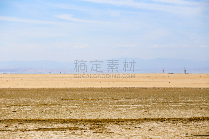 沙顿海,远距离,水,水平画幅,无人,户外,干的,湖,海滩