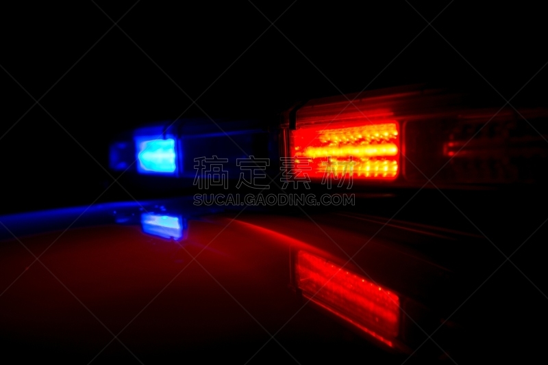 夜晚,照明设备,警官,屋顶,警笛,安全,红色,安全的,霓虹灯,汽车