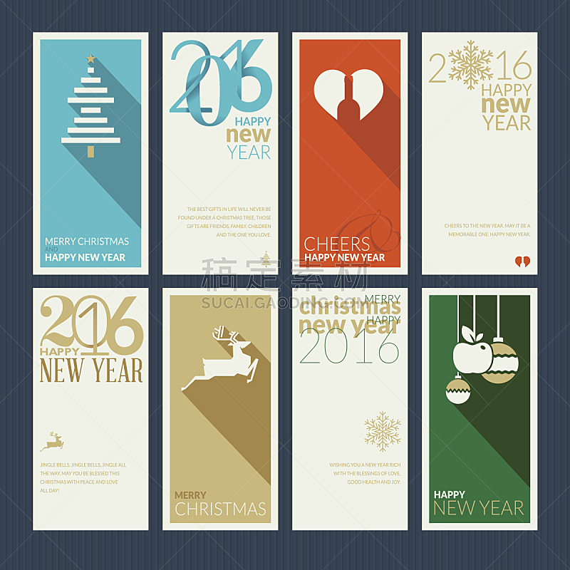 贺卡,新年前夕,扁平化设计,葡萄酒,正面视角,纹理效果,绘画插图,新年,标签