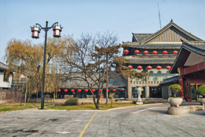 曲阜,餐馆,山东省,中国灯笼,图像聚焦技术,选择对焦,建筑物特征,水平画幅,无人,阴影