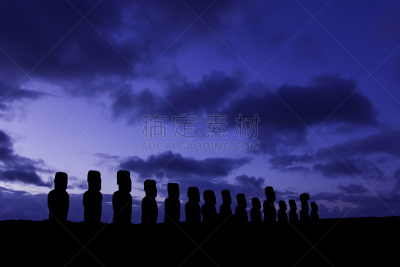 亚虎同卡瑞奇,纪念碑,水,天空,水平画幅,云,星星,无人,早晨,石材