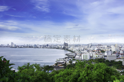 泰国,芭堤雅,视角,视力,热带鸟,水,天空,美,度假胜地,水平画幅