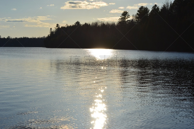 river ausable,自然美,水,天空,美,水平画幅,夜晚,无人,户外,湖