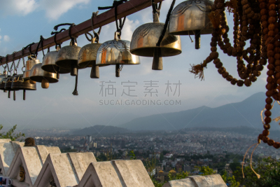 加德满都,尼泊尔,自然,天空,旅游目的地,水平画幅,建筑,无人,寺庙,城市