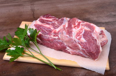 生食,肉,叶子,颈,欧芹,背景,猪肉,排骨,准备,烹调