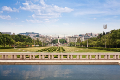 都市风景,里斯本,爱德华七世公园,edward the confessor,彭巴侯爵广场,塔霍河,纪念碑,天空,公园,水平画幅