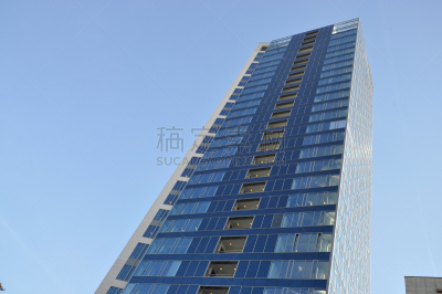 摩天大楼,法兰克福,西德,低视角,外立面,水平画幅,正下方视角,建筑,无人,建筑外部