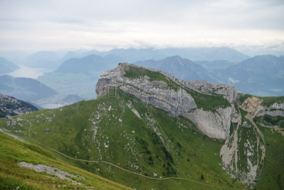 卢塞恩,瑞士阿尔卑斯山,山,自然美,看风景,瓦尔登广州,自然,美,水平画幅,欧洲