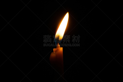 蜡烛,黑色背景,热,圣诞装饰物,暗色,一个物体,背景分离,照明设备,浪漫,设备用品