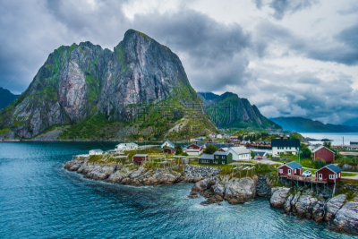 北地,海滩,山,北,海洋,挪威,个性,别墅,北极圈