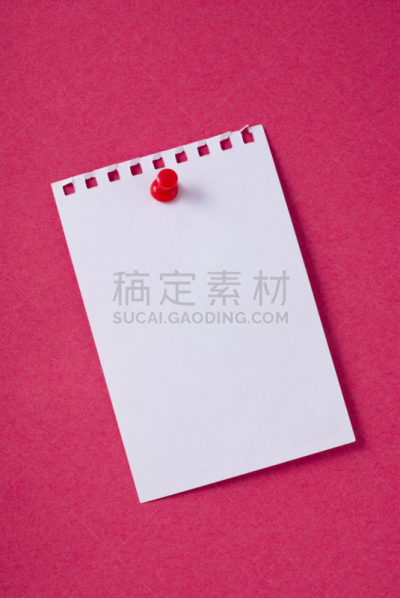 图钉,空白的,笔记本,纸,垂直画幅,办公室,正面视角,留白,办公用品,消息