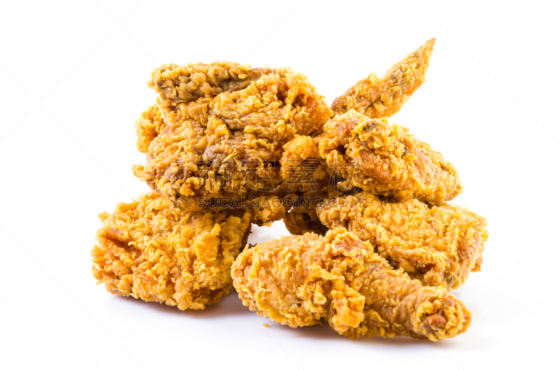 炸鸡,脆,餐具,格子烤肉,迅速,褐色,清新,水平画幅,无人,不健康食物