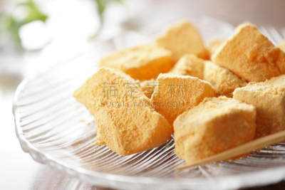 蕨饼,饺子,日本,淀粉,欧洲蕨,传统,日本点心,食品,图像