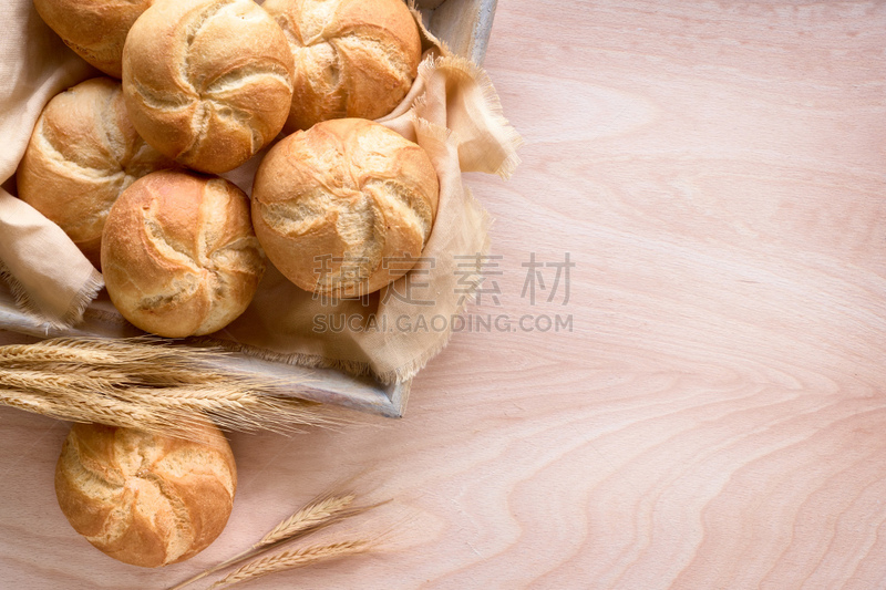 亚麻布,圆形,小圆面包,接力赛,维也纳,烘焙糕点,组物体,乡村风格,面包,植物