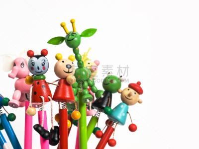 铅笔,乐趣,艺术,水平画幅,蜜蜂,书法,青蛙,文字,背景分离,学校用品
