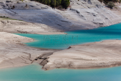 水库,水,水平画幅,沙子,沼泽,户外,干的,湖,彩色图片,山