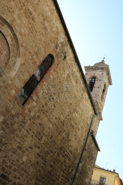 church of santa maria assunta,意大利,垂直画幅,天空,建筑,无人,蓝色,广场,罗马风格