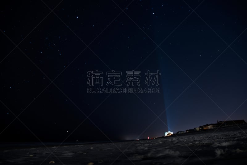 星星,北卡罗来纳,在上面,赖茨维尔海滩,天空,美国,水平画幅,夜晚,无人,大西洋