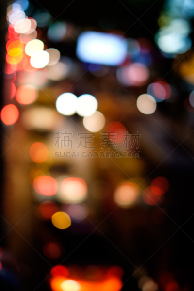 抽象,运动模糊,城市,背景虚化,交通堵塞,路,垂直画幅,夜晚,无人,散焦